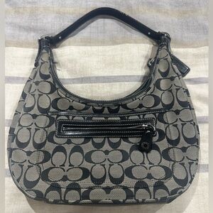 Black canvas Coach bag